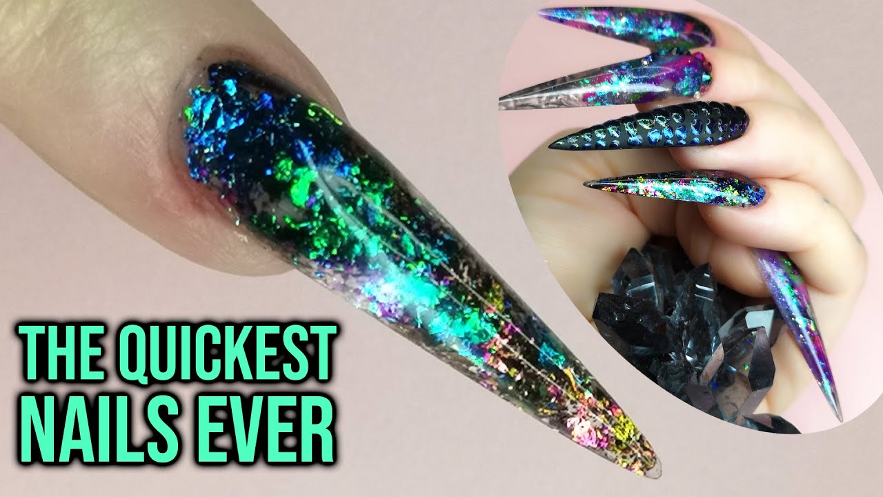 Sculpting with Chrome Flakes Kirsty Nails Part 4