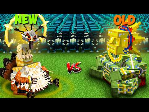 OLD The Sun Chief vs NEW Umvuthi the Sunbird vs 100 Every Minecraft mob in Minecraft