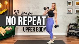 30 min. NO REPEAT Upper Body TUT Sets Strength Training