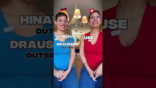 German VS Swiss German - Basic locations 😳 #shorts