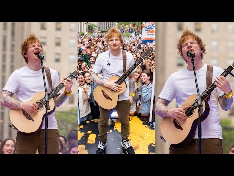 Ed Sheeran live Today Show Full Performance (Eyes Closed, Life goes on, Boat, Perfect, Curtains)