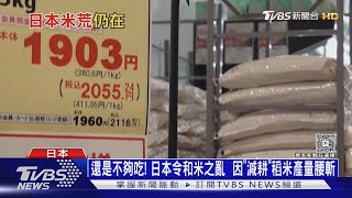 還是不夠吃! 日本令和米之亂  因「減耕」稻米產量腰斬｜十點不一樣20250729 @TVBSNEWS02
