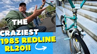 Tom with his 1985 redline rl20ii old school bmx bike