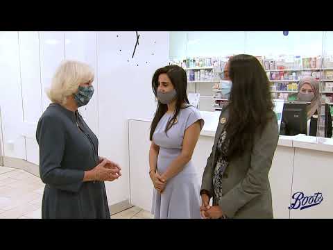 HRH The Duchess of Cornwall visits Boots Piccadilly - 28 July 2020