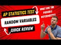 Exploring Random Variables in AP Statistics