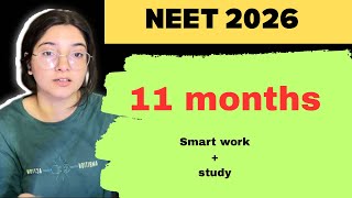 How to Crack NEET 2026 in 11 months ✅ | REALISTIC PLAN | #neet #neet2026 #study