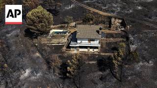 YouTube video thumbnail: Scene in Portugal, Greece, Spain, UK and Turkey as Wildfires Flare Across Europe