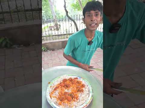 मात्र 20 रुपए में जबरदस्त साइकिल वाली थाली 🤩 गरीबों का 5 स्टार होटल #streetfood #vegthali #viral