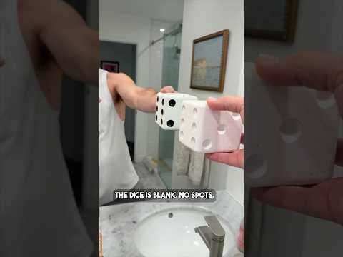 He shows the secret to the dice trick! 😈