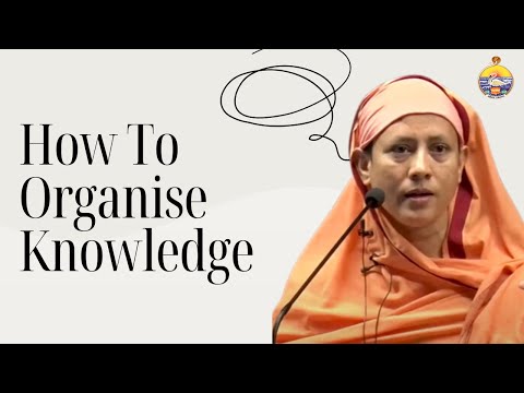 How to Organize Knowledge from Data | Pravrajika Divyanandaprana