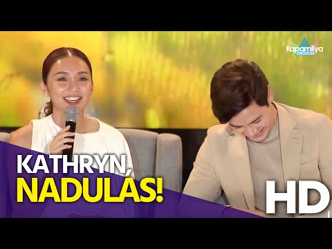 Kathryn Bernardo, nadulas sa kanyang tawag kay Alden Richards sa Hello, Love, Again Media Day