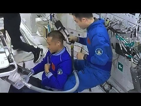 Haircut in space! Chinese astronauts show how it's done on Tiangong space station