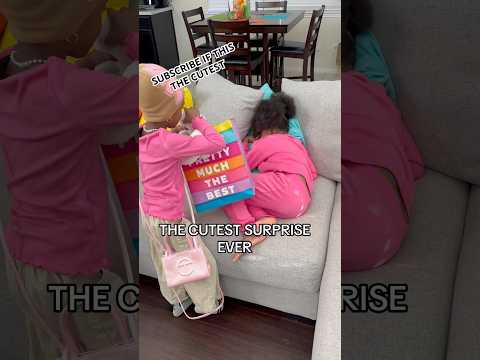 SURPRISING BEST FRIEND WHILE SLEEPING, What Happens Next Is The Cutest Ever #shorts