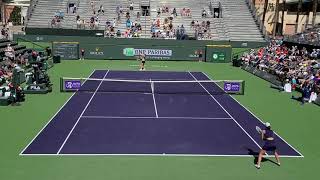 Iga Swiatek vs Jelena Ostapenko - Returns of Serve + Match Point- 2021 BNP Paribas- Indian Wells, CA