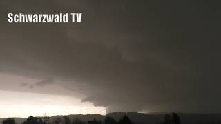 🚨⛈️ Starkes Sommergewitter mit Starkregen und Sturm zieht über Rheinfelden am Hochrhein [28.08.2026]