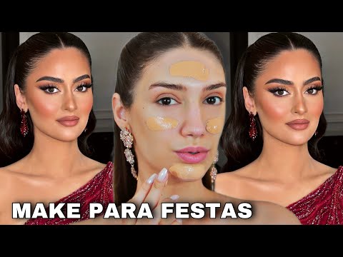 VOCÊ DEVE FAZER ESSA MAKE PARA ARRASAR NAS FESTAS *MAQUIAGEM GLAM E ELEGANTE* PARA FESTAS | FACIL