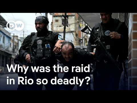 YouTube video thumbnail: Death Toll of Police Operation in Rio de Janeiro Rises to Over 130 