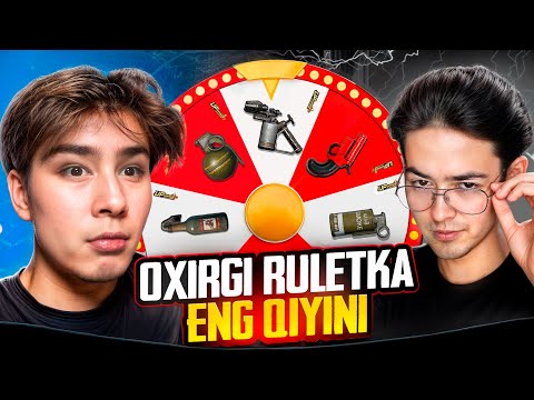 OXIRGI😳😈RULETKADAN TUSHGAN RANDOM BUYUM BILAN O’YNIMZ | PUBG MOBILE