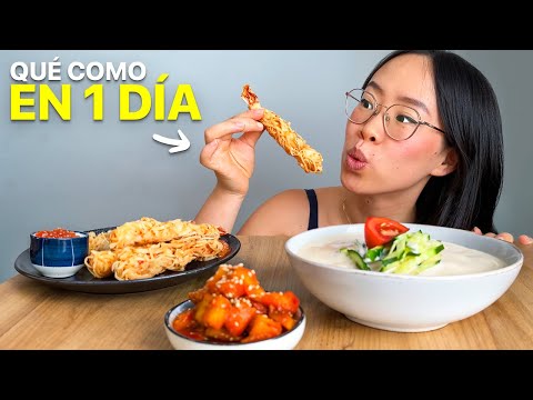 Qué Como en 1 DÍA 🤤 | Kimchi de Sandía, Rollitos Big Mac, Fideos con Salsa de Tofu...