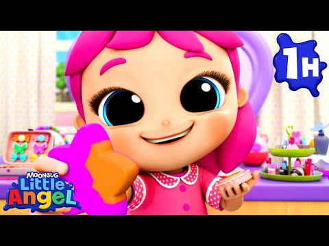 Makeover Time | Little Angel | Melody Time: Moonbug Kids Songs