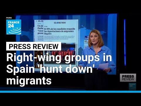 YouTube video thumbnail: Right-Wing Groups in Spain 'Hunt Down' Migrants