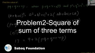 Problem2-Square of sum of three terms