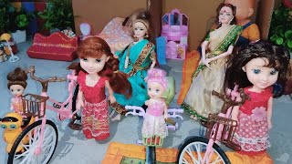 Barbie daily routine | India village | Radha ki kahani | Barbie doll bedtime story