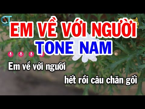 Karaoke Em Về Với Người Tone Nam ( Db ) Nhạc Sống Mới || Karaoke Tuấn Kiệt