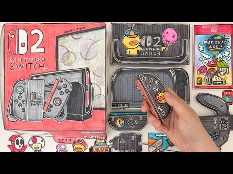 [🚀paper ASMR] Nintendo Switch 2 Unboxing! 🎮진짜보다 더 진짜같은 닌텐도 스위치2 언박싱! | paperdiy