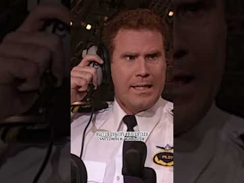 Will Ferrell scares co-pilot Tobey Maguire on his first flight #classic #SNL #comedy #funny #shorts