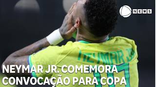 Neymar Jr. comemora convocação para 4ª Copa do Mundo da carreira