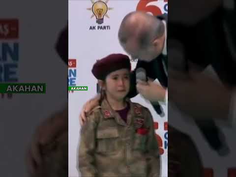 Erdoğan, Bordo Bereli küçük kızı görünce bakın ne yaptı
