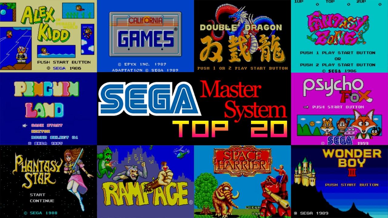 SEGA Master System Top 20 Games