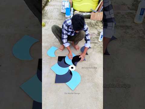 Amazing Tiles Flower Design ๐ซข #tilesdesign #tiles #tilework #trendingshorts