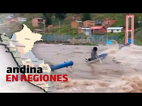 Andina en Regiones: puente colapsa por incremento de caudal del río Velille