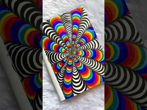 Tutorial: How to draw illusion art😵‍💫 #Shorts #Trending