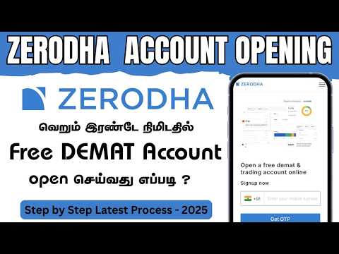 How to Open Free DEMAT Account in ZERODHA ? | Zerodha  Account Opening Procedure step by step Tamil