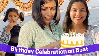 Kanchan's birthday in the middle of Ganga at Varanasi @EnglishConnectionByKanchan #youtube #trending