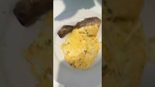 My first attempt at an omelette￼