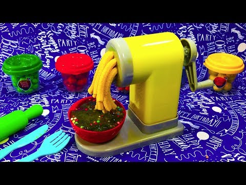 Learn Colors with New Pasta Spaghetti Making Toy and Nursery Rhymes Rain Rain Go Away for Kids Song