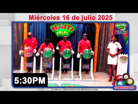 Haiti Bolet en Vivo | Miércoles 16 de julio 2025 - 5:30PM #LoteríasDominicanas