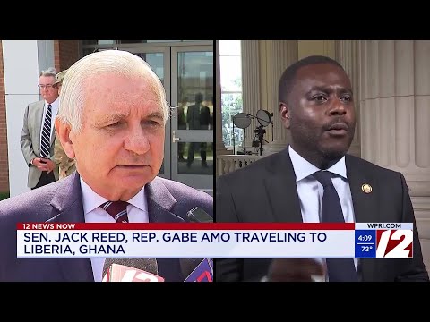 YouTube video thumbnail: Senator Reed, Congressman Amo Travelling to Liberia, Ghana