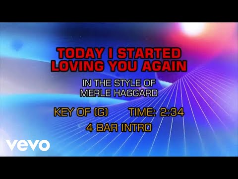 Merle Haggard – Today I Started Loving You Again (Karaoke)