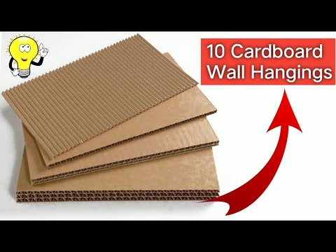 10 Wall Hanging Crafts | Wall Decor Made Easy | Cardboard Wall Hangings @BubblysDiary