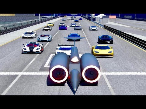 THRUST SSC GTR vs All Koenigsegg Hypercars at Special Stage Route X