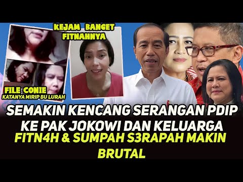 Sungguh K3j1 Fitnah Ke Ibu Iriana Dan Ke Keluarga Jokowi  conie sebar video hoak Bikin Geram Netizen