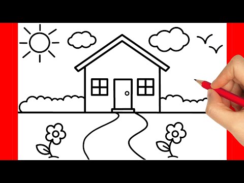 HOW TO DRAW A HOUSE EASY