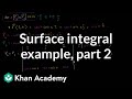 Evaluating Surface Integrals and Matrices