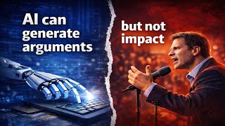 𝐀𝐈 𝐜𝐚𝐧 𝐠𝐞𝐧𝐞𝐫𝐚𝐭𝐞 𝐚𝐫𝐠𝐮𝐦𝐞𝐧𝐭𝐬 – 𝐛𝐮𝐭 𝐧𝐨𝐭 𝐢𝐦𝐩𝐚𝐜𝐭.