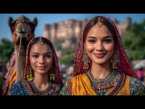 🇮🇳🐄😲 SHOCKING CONTRAST IN INDIA, WALKING IN JODHPUR: INCREDIBLE FORTS 🏰 & HOLY COWS EATING GARBAGE